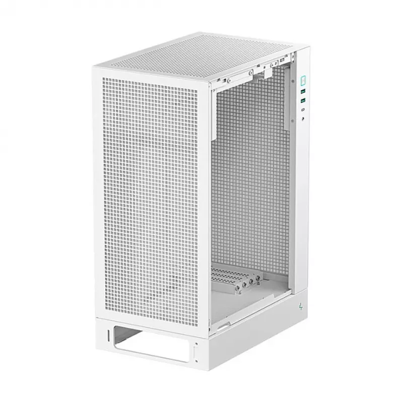 DeepCool CH170 PLUS WH Midi Tower arvutikorpus — valge, karastatud klaas, toetab micro ATX/mini-ITX, GPU kuni 34,2 cm, CPU jahuti kõrgus 164 mm