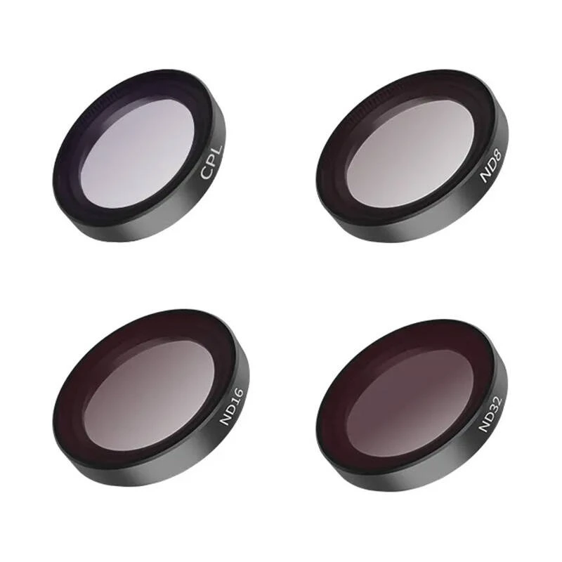 4-osaline CPL/ND8/ND16/ND32 Telesin filtrite komplekt Insta360 GO 2/3 kaamerale