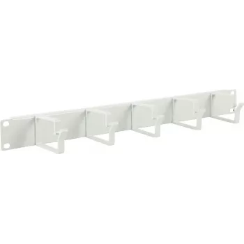 Lanview 1U 19 KAABLIKORRALDAJA PANEEL, 5 HAAGIGA VALGE (RAO100WH)