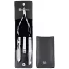 ZWILLING 97438-004-0 4-osaline maniküürikomplekt mustas nahast kotikeses