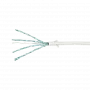 LogiLink CQ9041S RJ45 võrgukaabel, paigalduskaabel CAT 6a U/FTP 1,50 m valge, üliõhuke, leegiaeglustav
