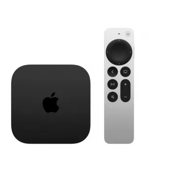 Apple TV 4K Must Hõbedane 128 GB Wi-Fi Ethernet A15 Protsessor