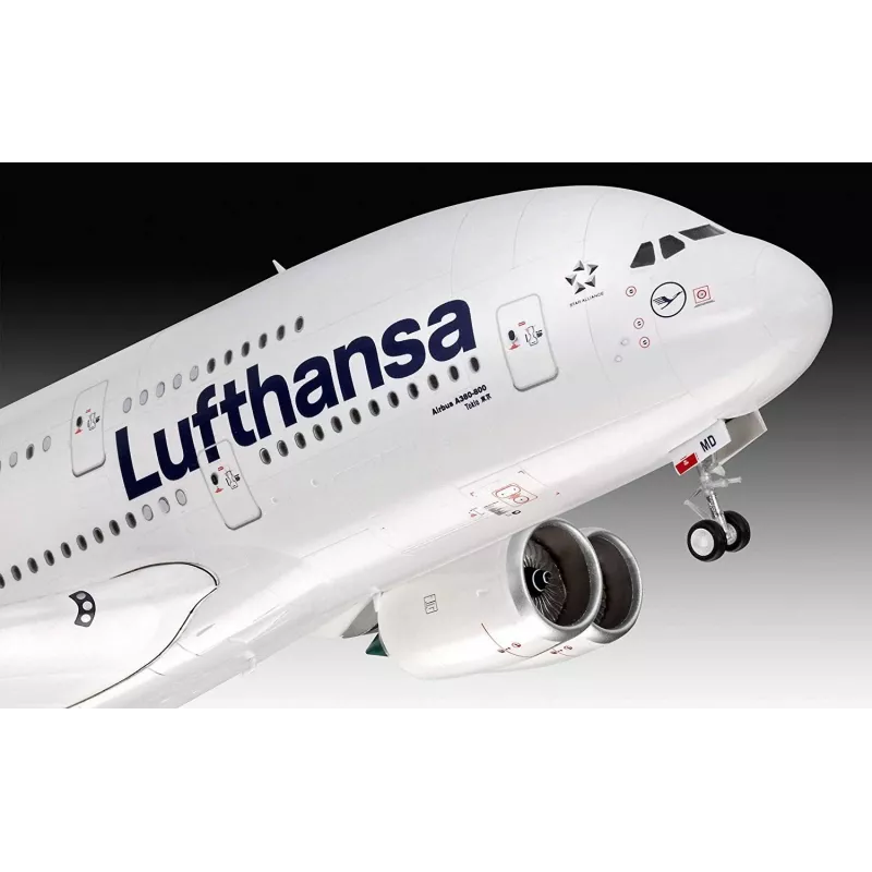 Kokkupandud mudel Revell Airbus A380-800 Lufthansa New Livery