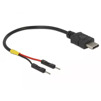 USB-kaabel DeLOCK 85418 0,1 m USB C Must