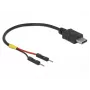 USB-kaabel DeLOCK 85418 0,1 m USB C Must