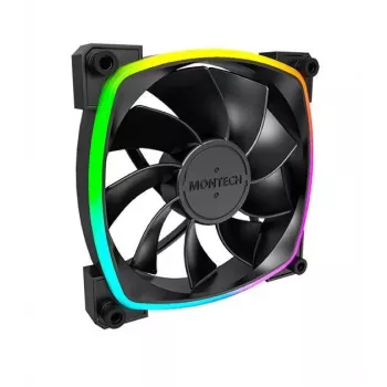 Montech RX120 PWM arvutikorpuse ventilaator 12 cm Must 3 tk