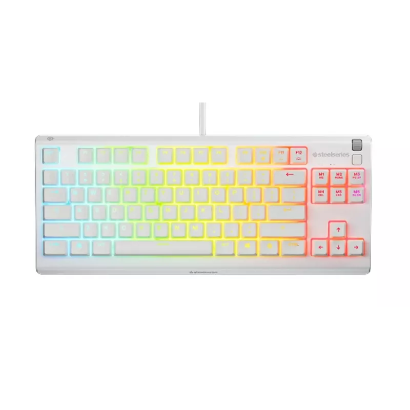 Klaviatuur SteelSeries Apex 3 TKL US, valge