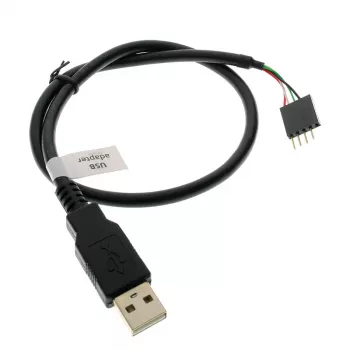USB-kaabel Akasa 0,4 m USB A must