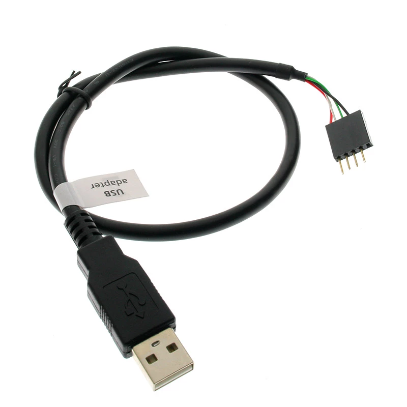 USB-kaabel Akasa 0,4 m USB A must