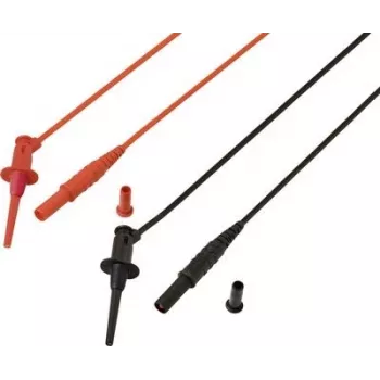 Voltcraft MSL-528 Test Lead 4 mm safety-Plug 1.2 m Red Must 1 Pair (VC-17182160)