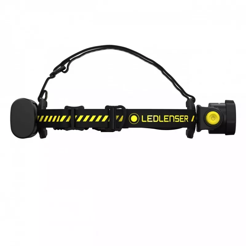 Pealambiga taskulamp Led Lenser H15R Work Must Kollane