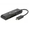 DeLOCK USB2.0 kaardilugeja USB Type-C isane 5 pesaga - kaardilugeja - kõik-ühes (mitme formaadiga) - USB-C (91739)