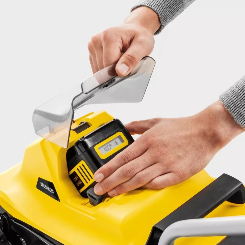 Akutoitel muruniiduk KARCHER LMO 2-18 (1.445-400.0) Must, Kollane