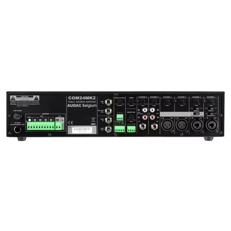 AUDAC COM24MK2 audio võimendi 240W D-klass must