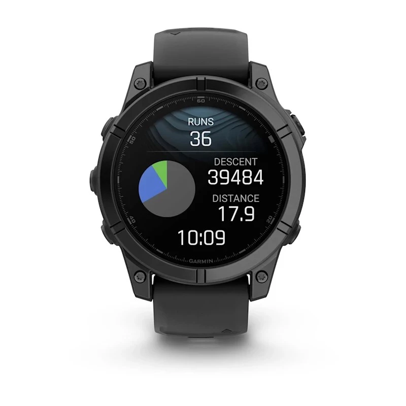 Garmin Fenix E 3.3 cm (1.3) AMOLED 47 mm Digitaalne 416 x 416 pikslit Puuteekraan Must Wi-Fi GPS (satelliit)