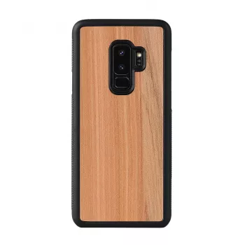man and wood nutitelefoni ümbris Samsung Galaxy S9 Plus jaoks — cappuccino must