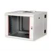ROLINE 19-tolline seinale kinnitatav riiul Pro 7U, 600x600 mm, kaheosaline pöörduv, hall, IP20, 50 kg kandevõime