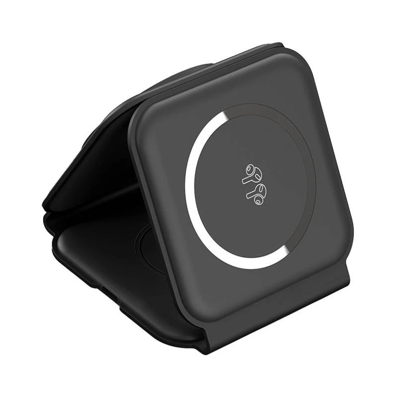 Choetech T588-F 3in1 Magnetiline Juhtmevaba Laadija 15W (must)