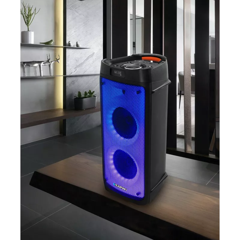 Süsteemi audio PLL FM USB/SD/BT 2xKaraoke FULL LED PartyBox