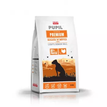 PUPIL Premium Light&Senior Medium and large breeds Rich in turkey and rice - kuiv koeratoit - 12kg