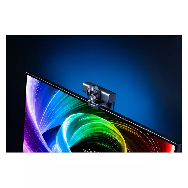 Razer Kiyo V2 X veebikaamera, 1440p @ 60 FPS, automaatfookus, lai vaatenurk - must
