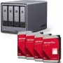UGREEN NAS HDD komplekt DXP4800 Plus+ koos 4 x Western Digital WD80EFPX 8 TB kettaga (mudel 35261& 4x WD80EFPX)