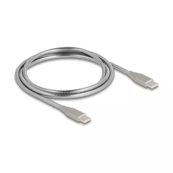 USB-kaabel DeLOCK 81259 1 m USB-C–USB-C USB 2.0 hõbedane