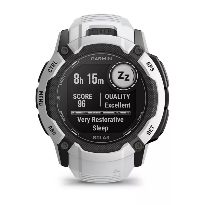 Garmin Instinct 2X Solar 2.79 cm (1.1) MIP 50 mm digitaalne 176 x 176 pikslit puuteekraan valge GPS (satelliit)