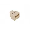 Lanberg AD-RJ45-2RJ45-OU võrgusplitter Beež