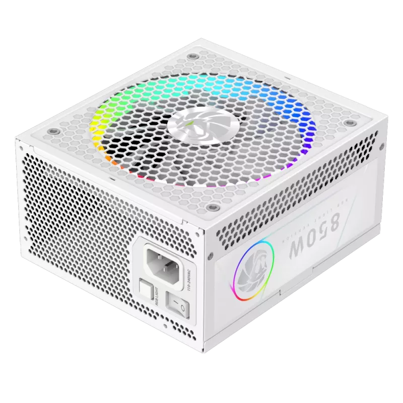 Gamemax toiteplokk, 80 PLUS, Gold | RGB 850G WH | 850 W