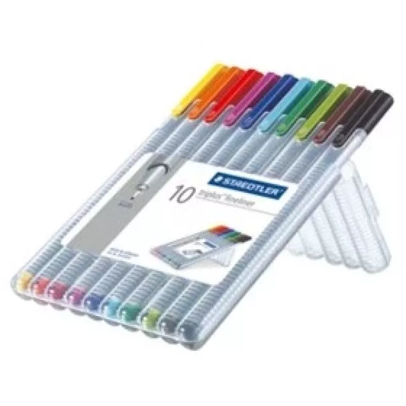 Fineliner Staedtler triplus 334 Multi 10 tk