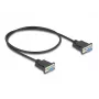 DeLOCK 86822 jadakaabel must 0,5 m DB-9