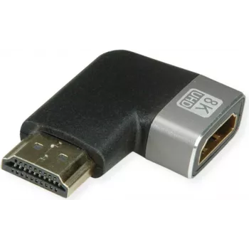 ROLINE HDMI 8K Adapter 90° nurga all pistik/pesa - Adapter (12.03.3251)