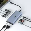 USB-C 11-in-1 adapter Hawk HW-HUB1101 — mitme pordiga jaotur 11 pordiga