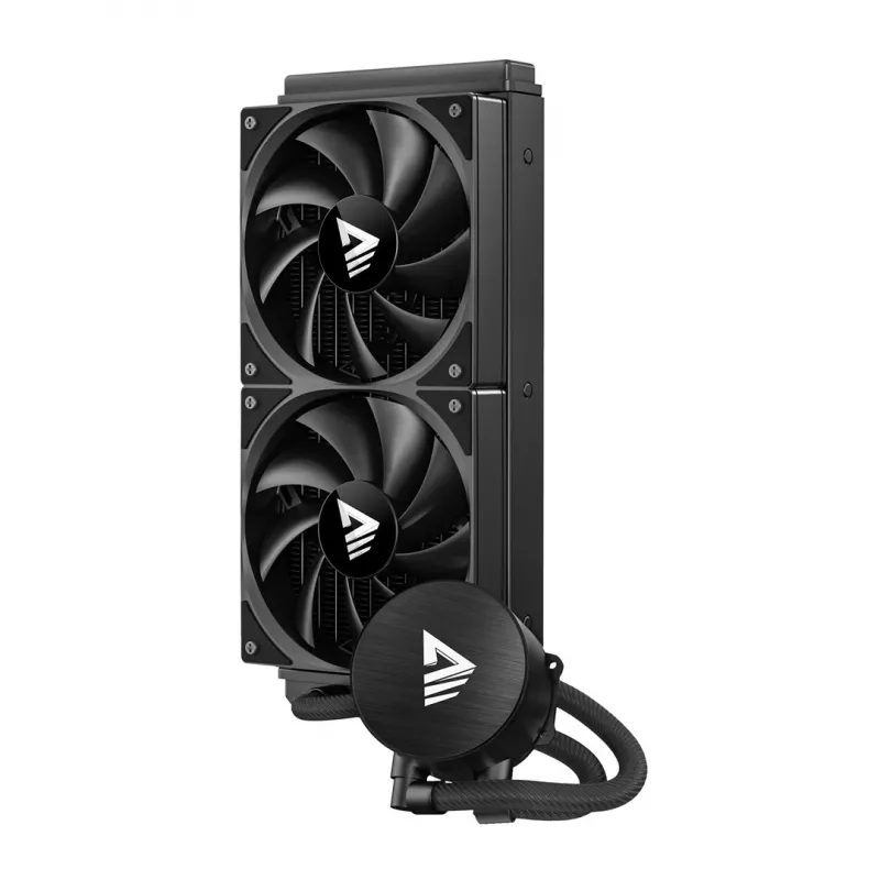 Vedelikjahutuskomplekt SAVIO NOX 240 mm — 240 mm radiaator, 2×120 mm ventilaatorid, alumiiniumradiaator, vasest alusplaat, toetab LGA 2011/2011-v3/2066/1200/115x/775