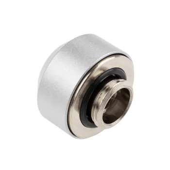 Kõvatoru liitmik 14 mm OPTIMUS — metallist jahutusvedeliku/PC vesijahutuse ühendus, hõbedane