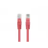 Patchcord LANBERG PCU6-20CC-0025-R RJ45 Cat.6 U/UTP paigakaabel 0,25 m Punane