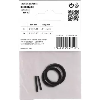 Set Haltering und Stift, für PRO Impact Steckschlüssel 1/4, Sicherung schwarz, 4-teilig