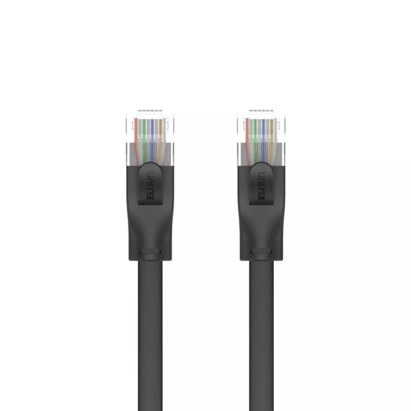 Unitek Etherneti kaabel Cat6 UTP RJ45 5 m, must, täisjuht, 250 MHz, kullatud kontaktidega