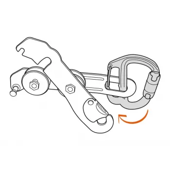 Lukustuskrabiin Petzl M042AA00 D-kujuline Alumiinium Hall 75 g