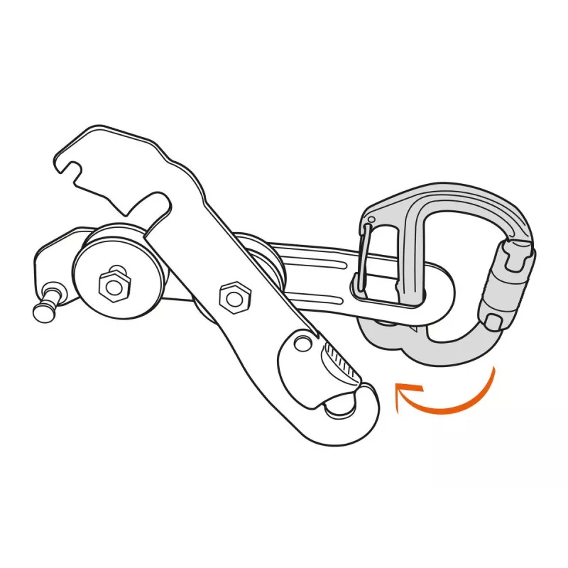 Lukustuskrabiin Petzl M042AA00 D-kujuline Alumiinium Hall 75 g