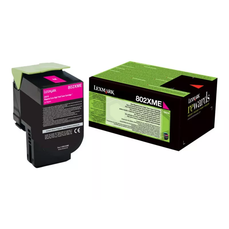 Toner Lexmark Cartridge 802XME magenta 3000 lehekülge