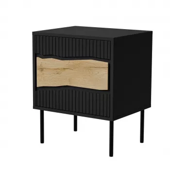 Cama INSERTO Öökapp, 2 tk, 50x40x61.5 cm, must + LED