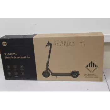 MÜÜK LÕPPENUD. Xiaomi Electric Scooter 4 Lite EU | MÜÜK LÕPPENUD. MÜÜK LÕPPENUD. Xiaomi Electric Scooter 4 Lite EU | 300 W | 25 km/h | 8.5 tolli | 3 kuud | Must | KASUTATUD, KAHJUSTATUD PAKEND, PUUDUB: LAADIMISSEADE JA KUUSNURKNE VÕTI