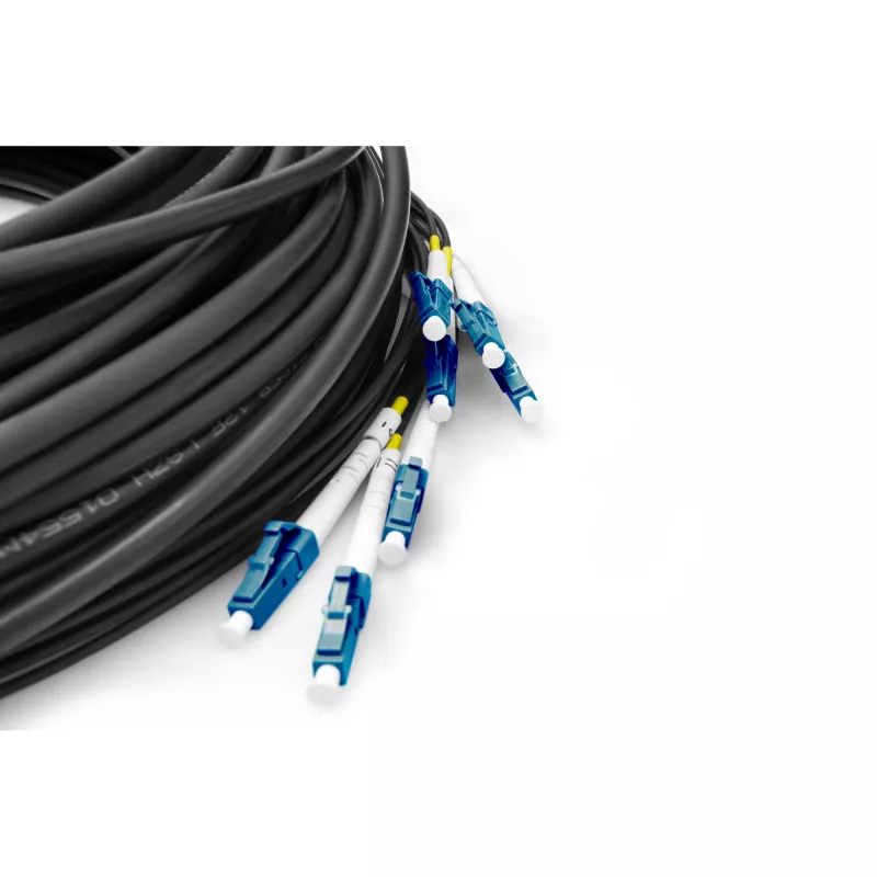 Digitus eelmonteeritud klaaskiust universaalne harukaabel Single Mode OS2 8 kiudu LC/UPC 75m