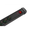 Pikendusjuhe Lanberg SP1-05F-0500-BK 5m 5 vahelduvvoolupistikut Siseruumides Must