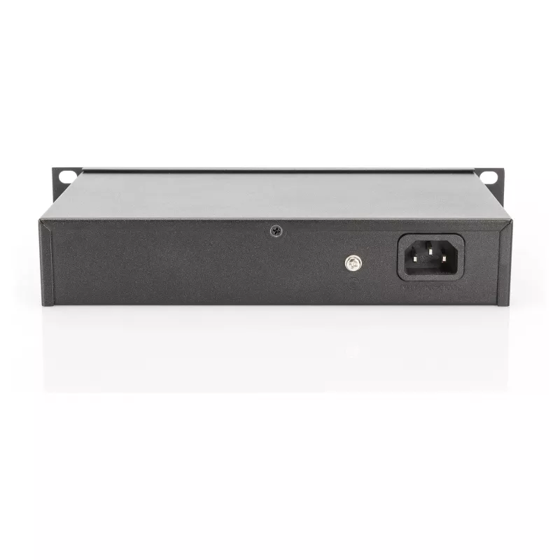 Switch DIGITUS 10 inch Gigabit Ethernet 8-Port Unmanaged - 8x Gigabit RJ45, rack-monteritav