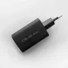 Qoltec 50766 mobiilseadme laadija sülearvutile, kaasaskantavale mängukonsoolile, powerbankile, nutitelefonile, nutikellale, tahvelarvutile, must, vahelduvvoolu kiirlaadimine, siseruumides