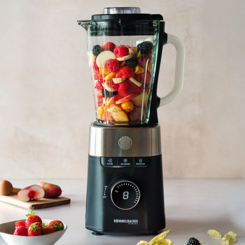 Lauamikser Rommelsbacher MX 1260 — 1200 W, 1,5 L, must/roostevaba teras