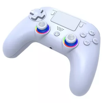 Subsonic PS5 juhtmeta LED-mängupult, valge, D-pad, Home, Options, Share